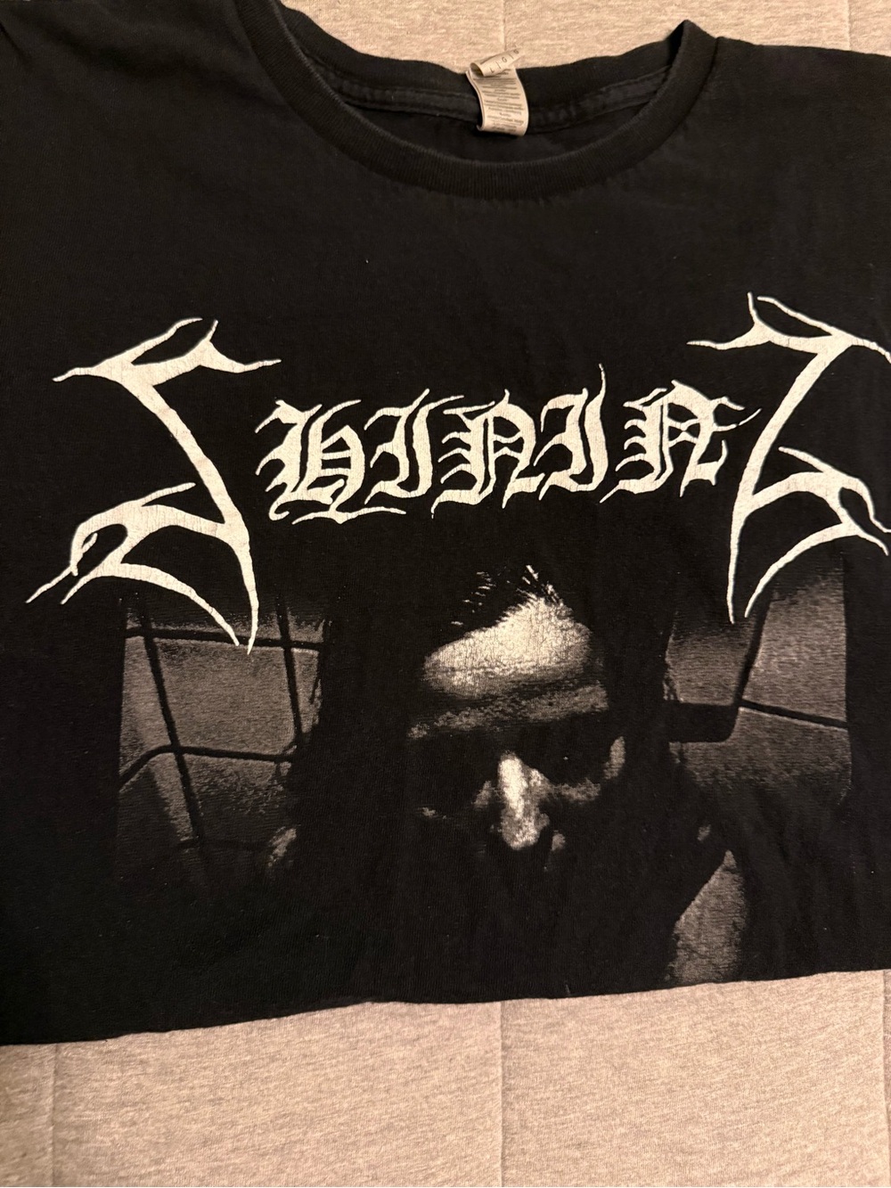 Black Graphic Long Sleeve Shirt - Shining DSBM - Picture 2 of 5
